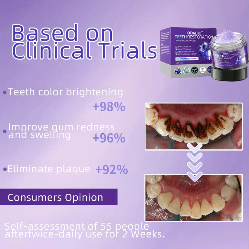 DENTORA WHITE™ Teeth Restoration Mineral Powder🦷(TGA recommended)